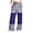 Blue, variant on WXLWZYWL Wide Leg Pants for Women Drawstring Baggy Casual Sweatpants Loose Fit Elasitc Waist Lounge Trousers Irish Pants 2024 Trendy