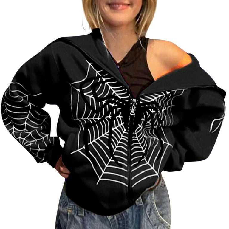 Dyfzdhu Full Zip Hoodie Women Trendy Casual Long Sleeve