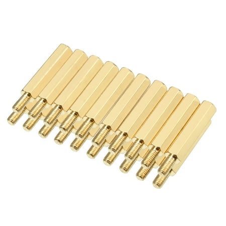 

20pcs M3 20+6mm Female Male Thread Brass Hex Standoff Spacer Screws