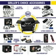 thumbnail image 4 of Griller's Choice Gas Griddle with Hinged Hood, Wind Guards, Front Grease Management, 4 Shelves, Propane Griddle for Outdoor Cooking, Steel Flattop Grills, 4 of 6