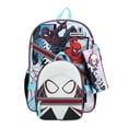 thumbnail image 1 of Spider-Man Ghost-Spider Miles et Peter Enfants Sac à Dos 16 Pouces et Sac à Lunch Ensemble de 5 Pcs, 1 of 7