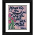 thumbnail image 1 of Seay, Anne 20x24 Black Ornate Wood Framed with Double Matting Museum Art Print Titled - Tulips, 1 of 4