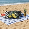 thumbnail image 4 of Hello Summer Lemons Outdoor Pillow Covers Pack of 2 Farmhouses Fruits Black White Checkered Waterproof Throw Pillow Covers Decorative Cushion Cases for Patio Garden Tent Balcony Couch 20x12 inch, 4 of 9