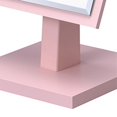 thumbnail image 3 of Benzara BM240372 Miroir Biseauté avec Encastrage Carré et Base Piédestal, Rose, 3 of 5