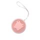 thumbnail image 2 of Vaso de viaje plegable de silicona, reutilizable, con tapa, color rosa, 2 of 2