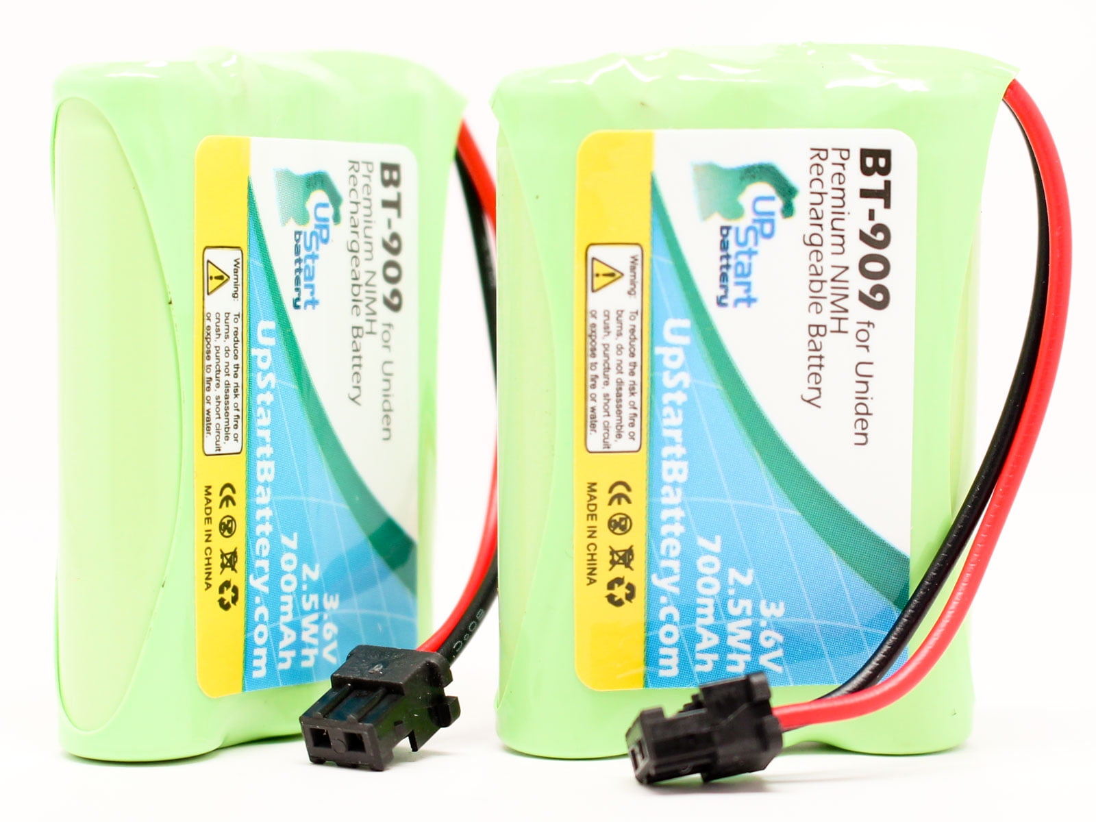 2 Pack Replacement for Uniden BT909 Battery 700mAh 3.6V NI-MH Compatible with Uniden Cordless Phone Battery