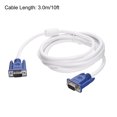 thumbnail image 2 of Unique Bargains VGA to VGA Cable, 3.0M/10ft Male to Male VGA 3+4 Video Cable for Computer, Projector, 2 of 4