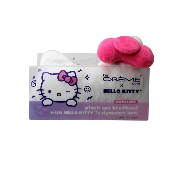 The Creme Shop Hello Kitty Perfect Pink Plush Spa Headband 1 Each