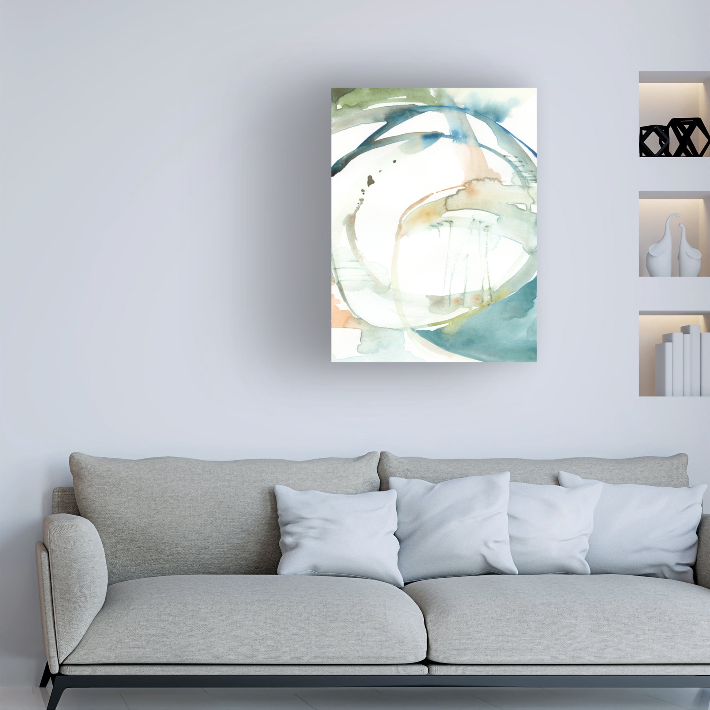 Victoria Barnes 'Organic Loop I' Canvas Art