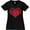 AB-Black, variant on Inktastic Red Plaid Heart Women's Plus Size V-Neck T-Shirt
