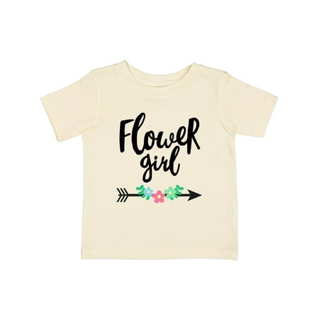 

Inktastic Flower Girl with Arrow and Flowers Gift Baby Girl T-Shirt