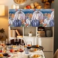 thumbnail image 7 of Blue Pumpkin Valances for Windows, 54 x 18in, Watercolor Pumpkin Red Mushrooms Leaves Rod Pocket Kitchen Valance Curtain Light Filtering Window Treatments for Living Room Bedroom, 1 Panel, 7 of 7