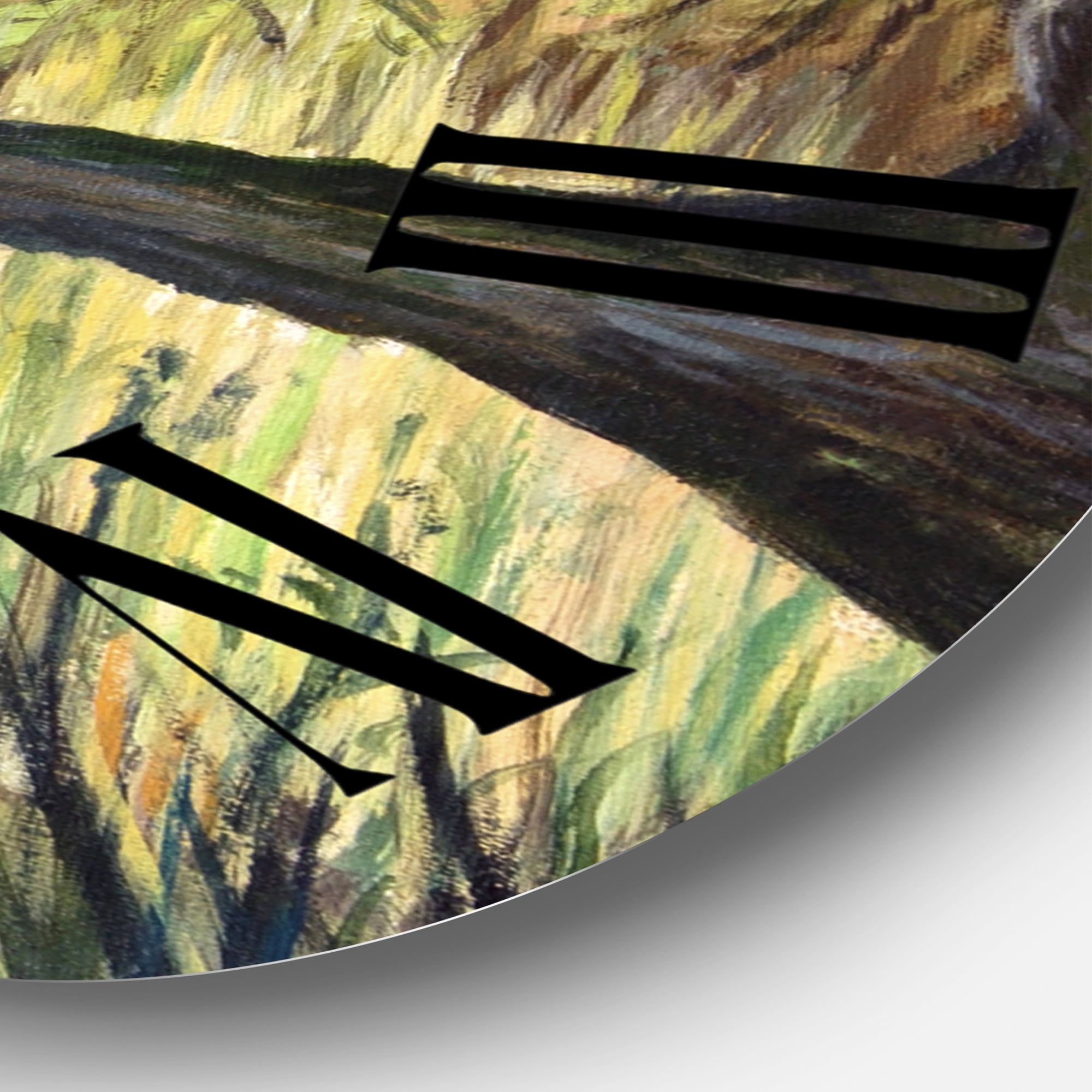 Designart 'The Lake Of Silence' Lake House Wall Clock