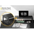 thumbnail image 6 of CubiCubi 67 x 47inch L Shaped Desk Modern Computer Home Office Writing Study Workstation Desk, Drawers Black, 6 of 7