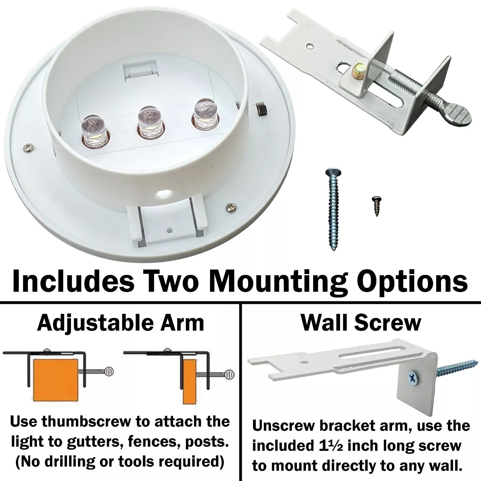 4 Pack Outdoor LED Solar Lights - Water Resistant, Automatic On/Off Feature