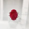 thumbnail image 2 of Natural Ruby Corundum Ring, Ruby Corundum Ring, July Birthstone, 3 Twisted Band, 925 Sterling Silver, Womens Ring, Christmas, Thanksgiving, Handmade, Statement Jewelry, Natural Gemstone Ring, 2 of 7
