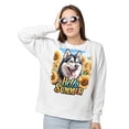 thumbnail image 2 of Siberian Husky Hello Summer Sunshine Sunflowers Spring Retro Vintage Sweatshirt Unisex Merch Husky Dog Lover Gifts - 00008, 2 of 6