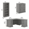 thumbnail image 6 of Pemberly Row L Shaped Desk with Storage Set in Modern Gray - Engineered Wood, 6 of 7