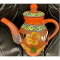 thumbnail image 2 of Made in Mexico Tetera De Barro Clay Mexican Teapot Kettle Aladdin Style Cafetera Tea Hot or Cold Water, 2 of 2