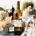 thumbnail image 7 of 40pcs Wine Bottle Label Stickers 4 Styles Thank You Celebrating Adhesive Waterproof Labels for Bottle Decorative Flower Bottle Wraps for Wedding Birthday Party Supplies 3.5x2inch, 7 of 7