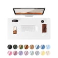 thumbnail image 1 of Protector de escritorio Ysagi de piel impermeable blanco 80x40 cm, 1 of 8