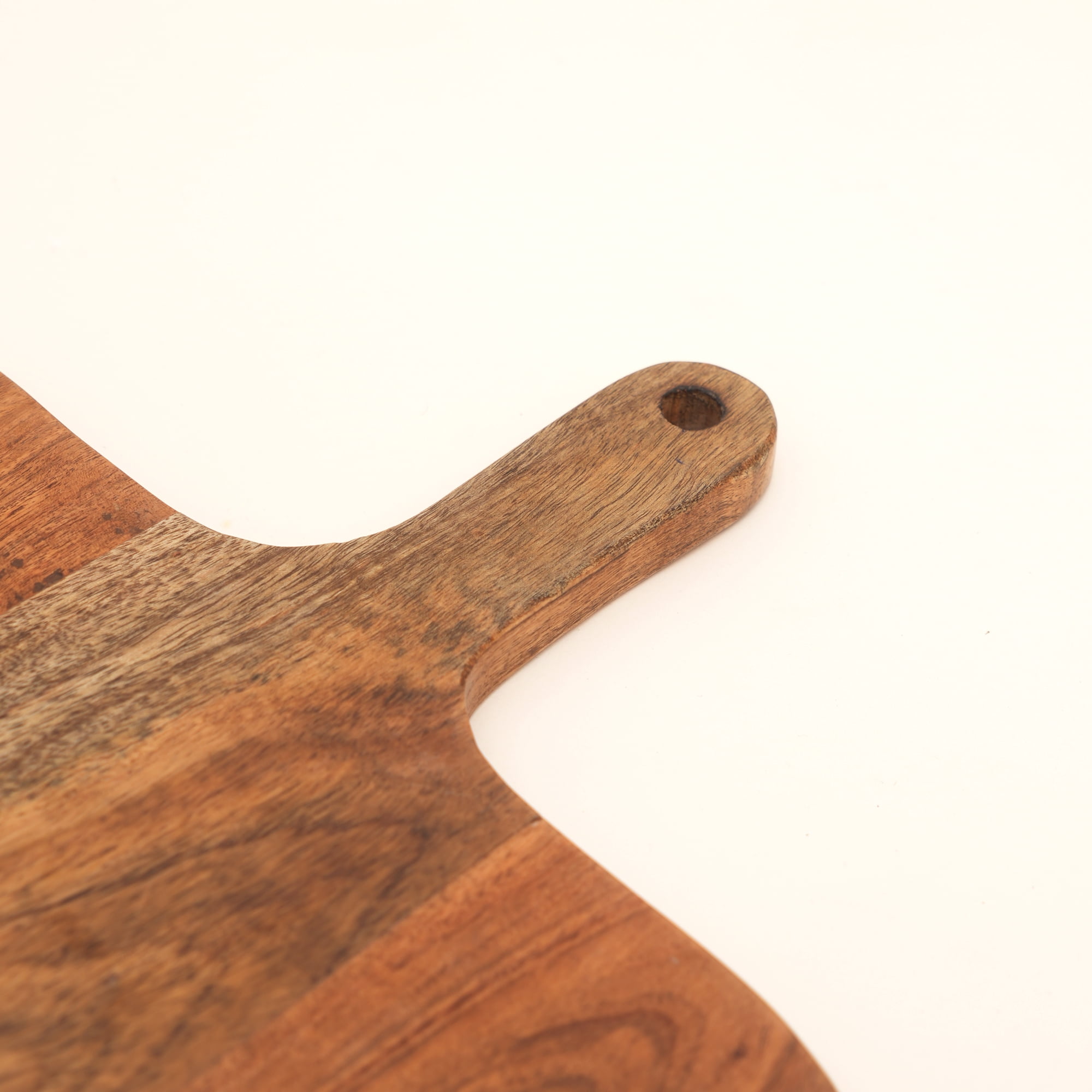 Handcrafted Acacia Wood Chopping Board with Handle, Natural Wood Grain, Multi-Purpose Kitchen Essential