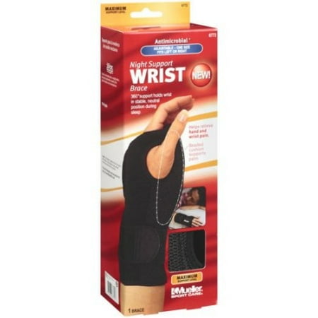 Mueller Sport Care Night Support Maximum Level Wrist Brace, 1ct