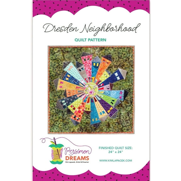 Dresden Neighborhood Mini Quilt Pattern by Persimon Dreams