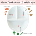 thumbnail image 3 of Plato de Porcelana Uba con Control de Porciones para Dieta Saludable, 3 of 6