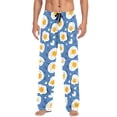thumbnail image 7 of FORMRS Mens Pajama Pants with Pockets Soft Cotton Sleepwear Lounge Bottoms, Sizes S-2XL, Cute Fried Eggs, 7 of 7