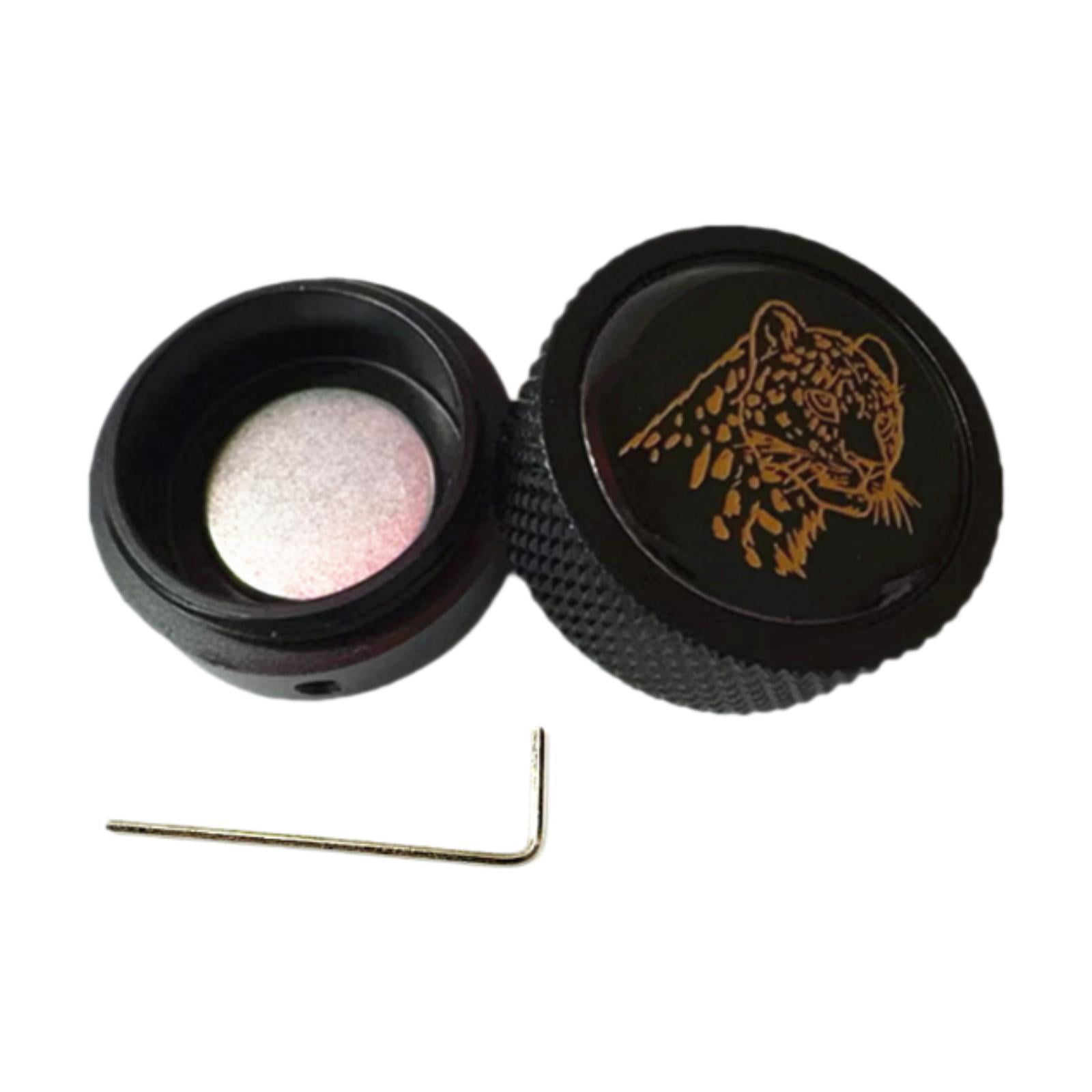 Lipstore Pool Chalk Holder Aluminum Billiard Chalk Storage Metal Box, Pool Chalk Case Black