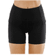 Short Femme Taille Haute avec Poches Latérales, Adapté pour l'Exercice et le Yoga Noir XL – image 2 sur 7