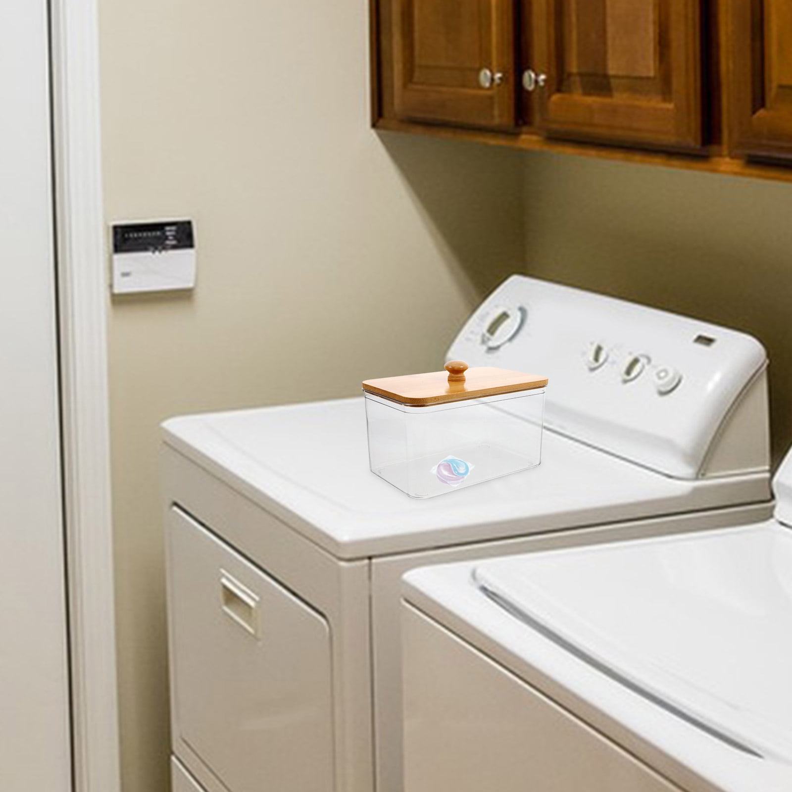 HAMPPLIES Laundry Containers Laundry Sheet Holder With Lid 1Pack