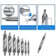 thumbnail image 3 of 7 Pieces Center Drill Bits Set High Speed Steel 60 Degree Angle Center Drill Bits Kit Countersink Tools, 3 of 5