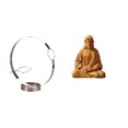 thumbnail image 1 of Portabotellas De Vino De Hierro Del Sagrado Corazón, Organizador De Metal Con Estatua De Jesús, Para Pasillo, Dormitorio, Oficina, Escritorio Y Chimenea., 1 of 8