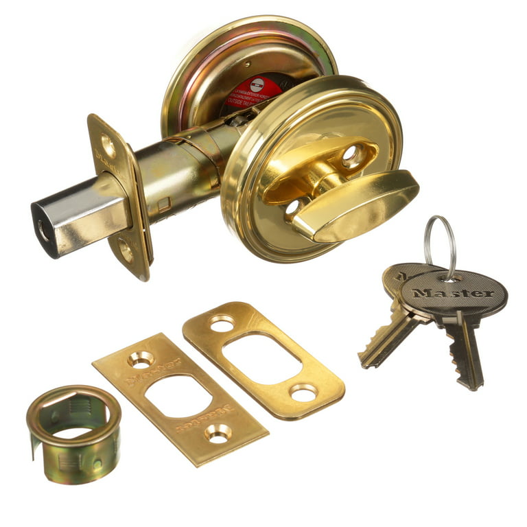 EZ-FLO Polished Brass Single Cylinder Deadbolt in the Deadbolts department  at