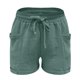 thumbnail image 4 of MKLEKYY Pantalones Cortos De Playa Para Mujer, Pantalones Casuales De Pierna Recta Para Mujer, Pantalones Cortos Deportivos Holgados De Cintura Alta, Pantalones Casuales De Moda, 4 of 4