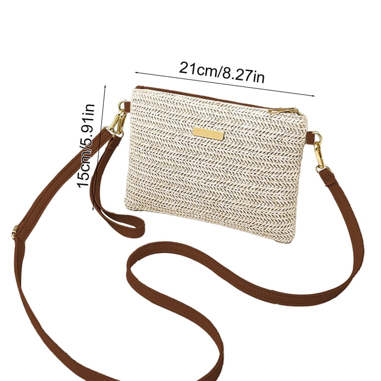 Straw Clutch Handbag Summer Beach Straw Purse for Women  display picture 1
