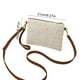 thumbnail image 3 of Bolso de paja tejido en hombro • Bolsa de sobres • Bandolera • Correa ajustable • 8,27x5,91 pulgadas • Beige rosa caqui marrón rojo, 3 of 6