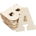 thumbnail image 5 of 66pcs Letters Design Wooden Chips Wood Letter Cutouts Diy Crafts Making Material, 5 of 5