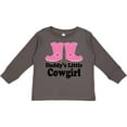 thumbnail image 3 of Inktastic Daddy's Little Cowgirl Girls Long Sleeve Toddler T-Shirt, 3 of 5