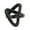 Black, variant on Creative Co-Op Modern Decorative Marble Link Knot, Black