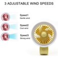 thumbnail image 4 of Handheld Fan with LED Light,Foldable Stroller Desk Table Fan for Kids Girls Woman Home Office Outdoor Travel, 4 of 8