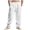 White, variant on ZQUUVOU Men Casual Loose Wide Leg Pants Drawstring Pockets Exercise Straight Barrel Pants Olive Green