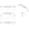 thumbnail image 5 of Jeffrey Alexander 718 Glenmore 5" Center To Center Handle Cabinet Pull - Brass, 5 of 7