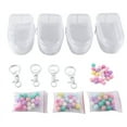 thumbnail image 1 of 4PCS Jewelry Organizer Transparent Storage Box Pouch Box Keychain Bag Storage Case Thicken Wallet Cute Doll Bag, A, 1 of 8