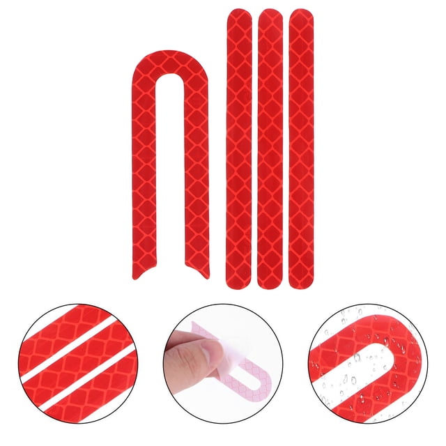 NUOLUX 5Pqt Reflectantes Rojas Para Vehículos Eléctricos Y Bicicletas Protección