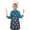 Astronaut and Planet, variant on Fireman and Helmet White Pattern Teens Aprons, Adjustable Neck Strap, Toddler & Teens Aprons for Cooking & Baking, 19x23.6 Inches