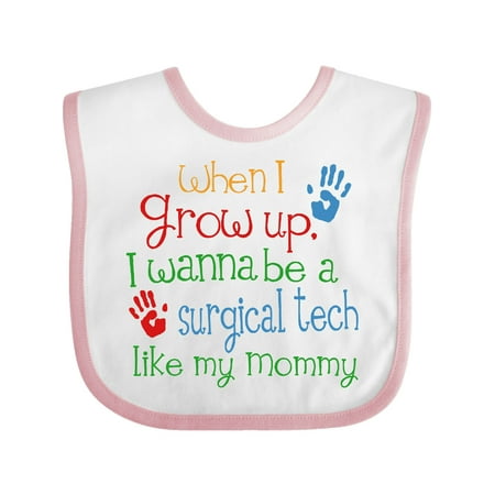 

Inktastic Surgical Tech Like Mommy Gift Baby Boy or Baby Girl Bib