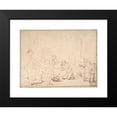 thumbnail image 2 of Rembrandt van Rijn 18x14 Black Modern Framed Museum Art Print Titled - The Wedding Night of Tobias and Sarah (1640-49), 2 of 5